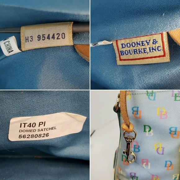 Dooney and Bourke Domed Satchel Periwinkle Bag - Picture 10 of 11